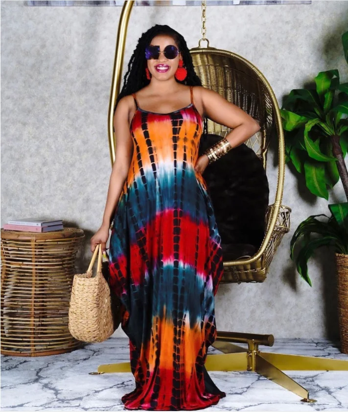 

Пикантные размера плюс «вареный» слинг Длинное Макси-платья для женщин для отдыха комплекты летняя пляжная одежда для ночного клуба вечерн...