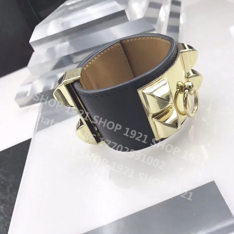 

Luxury h bracelet, wide bracelet, large willow nail leather bracelet, perfect workmanship, multiple colors, high version, eterna