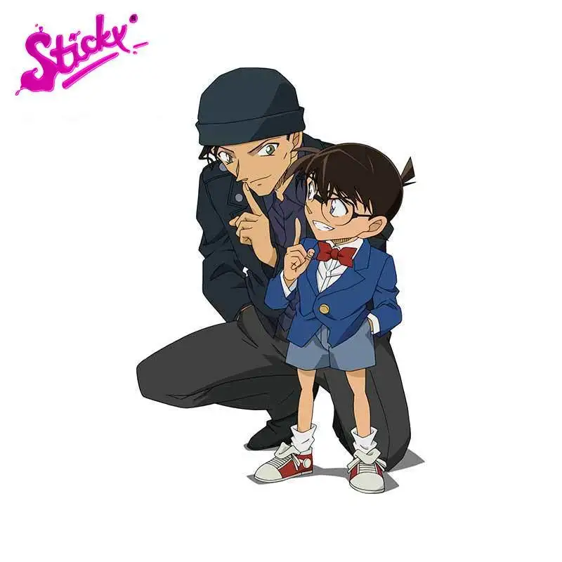 

STICKY Detective Conan Creative Car Stickers Decal Decor For Motorcycle Off-road Laptop Trunk