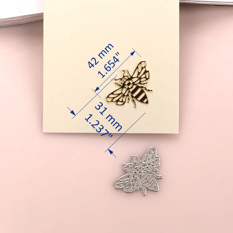 DUOFEN Metal Cutting Dies: Insect Bees Stencil for DIY Scrapbook Paper Album image 2