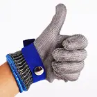 1 шт. перчатки с защитой от порезов, устойчивые к ударам, из нержавеющей стали, Проволочная металлическая сетка перчатки для мясника, защитные перчатки для мяса