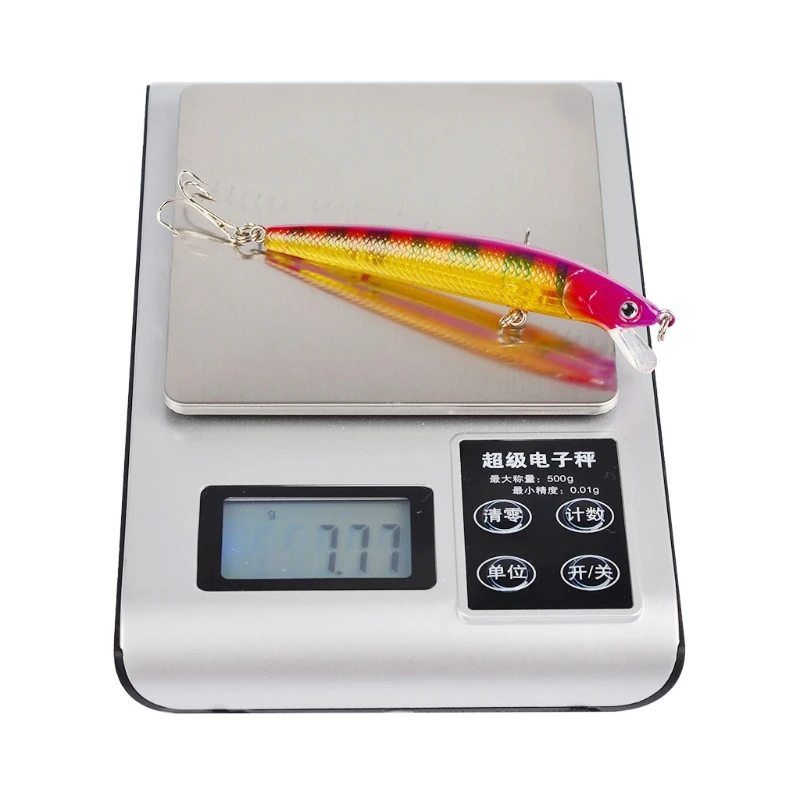 

10Pcs 9.5cm 8.5g Hard Aritificial Wobblers Minnow Fishing Bait Lure Floating Bait Fish Tackle