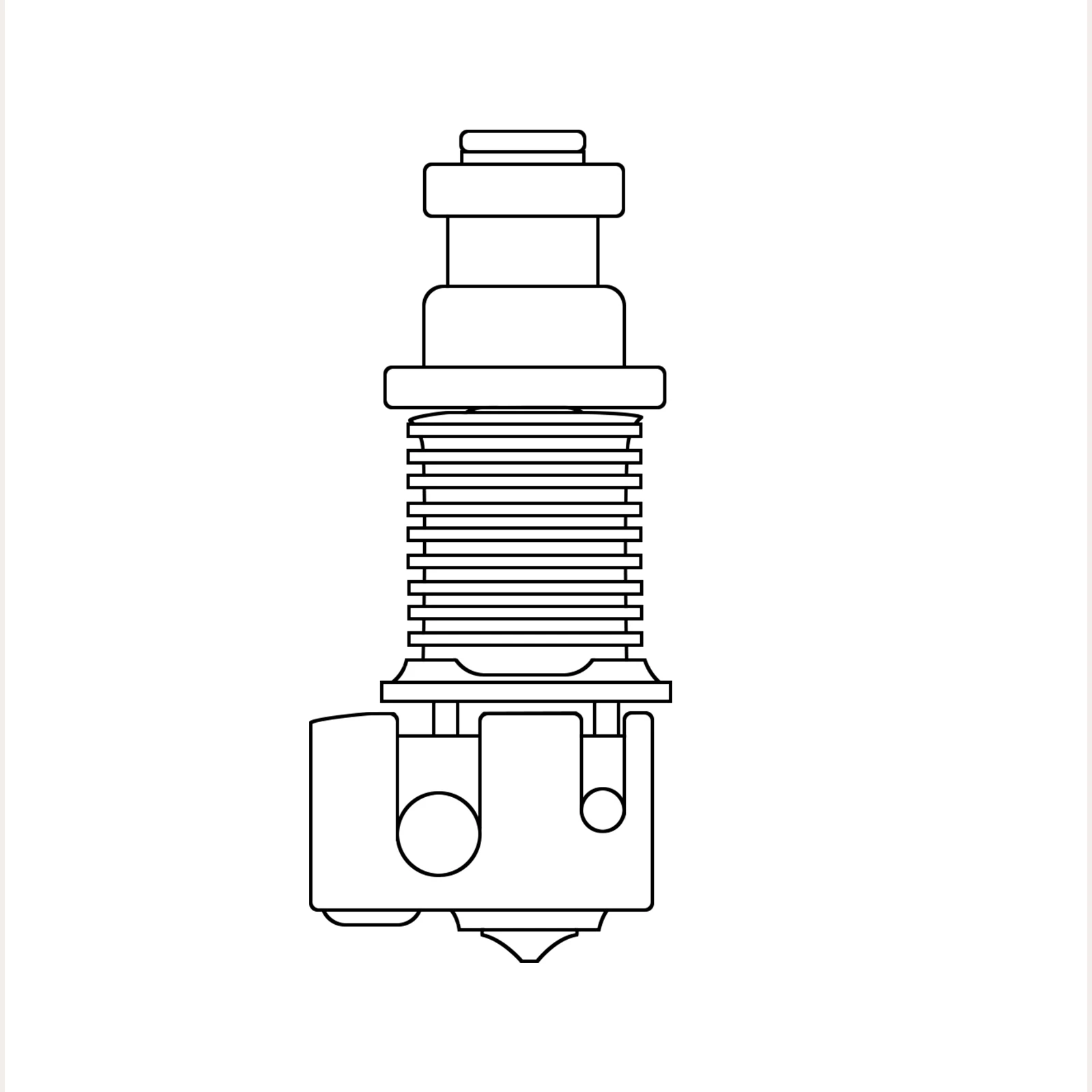 bigtreetech dragon hotend v2 0 all metal copper alloy 0 4mm extrusion head for titan ddb extruder e3d v6 hotend 3d printer parts free global shipping