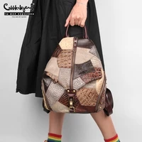 cobbler legend 2020 fashion womens backpack vintage genuine leather female travel bags casual shoulder bag for studentteenage