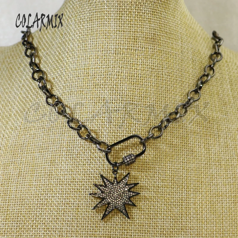 2 шт. ожерелье из черного циркония с пистолетом 24-дюймовое длинное высокое