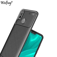for huawei y8s case bumper silicone tpu carbon fiber shockproof phone case for huawei y8s cover case huawei y8s y6s y9s y5p y6p