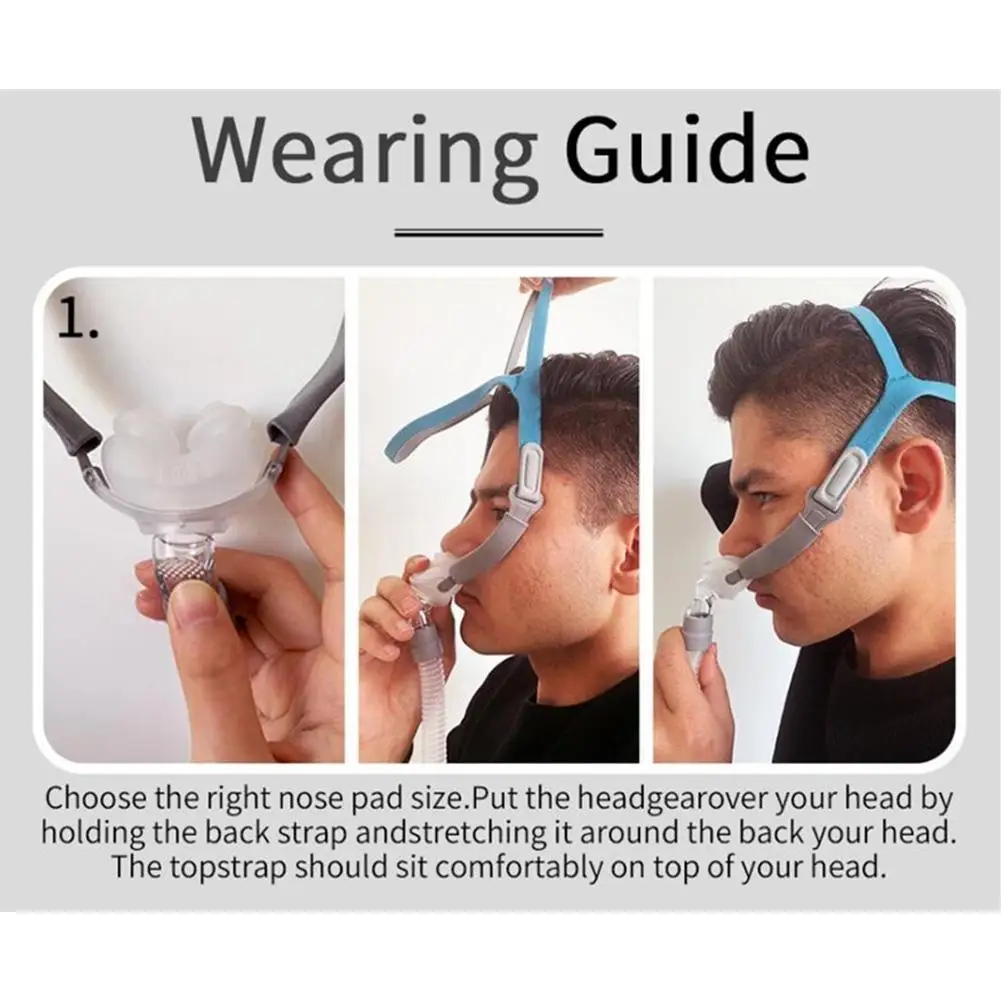 Силиконовые НАЗАЛЬНЫЕ подушечки маска вентилятор подушки для сна регулируемые