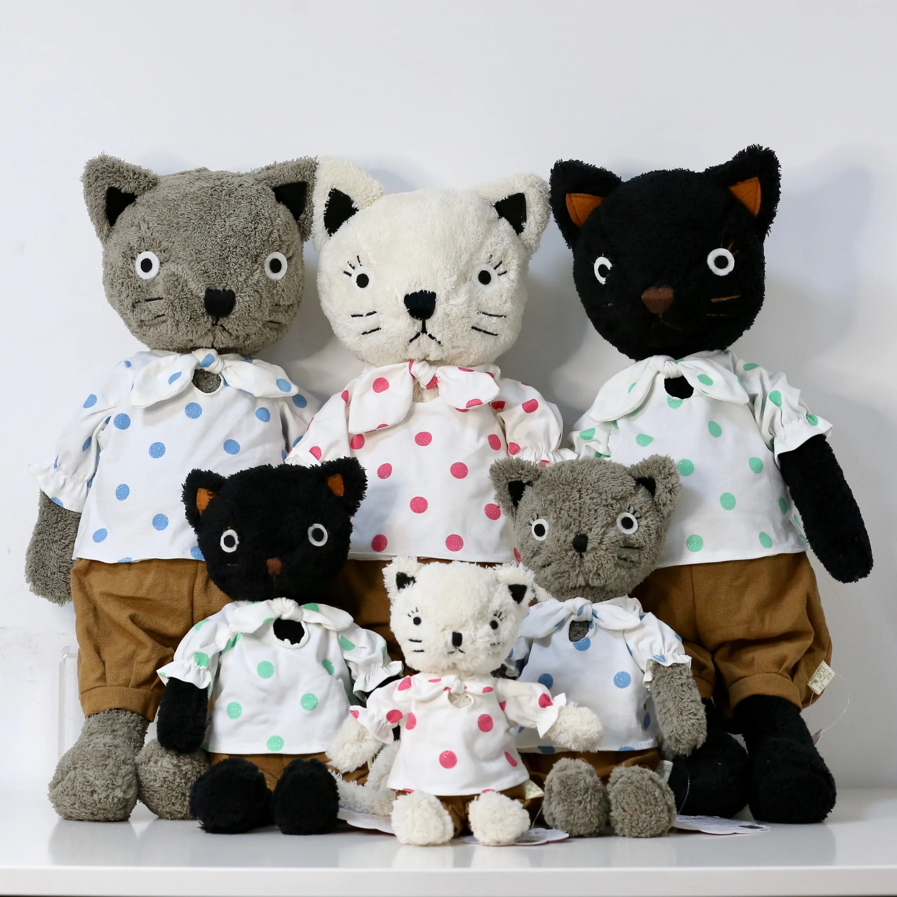 

Le Sucre Cat Dress Cloth Plush toy stuffed doll cartoon animal kitten baby bedtime story friend birthday Chritsmas gift 1pc