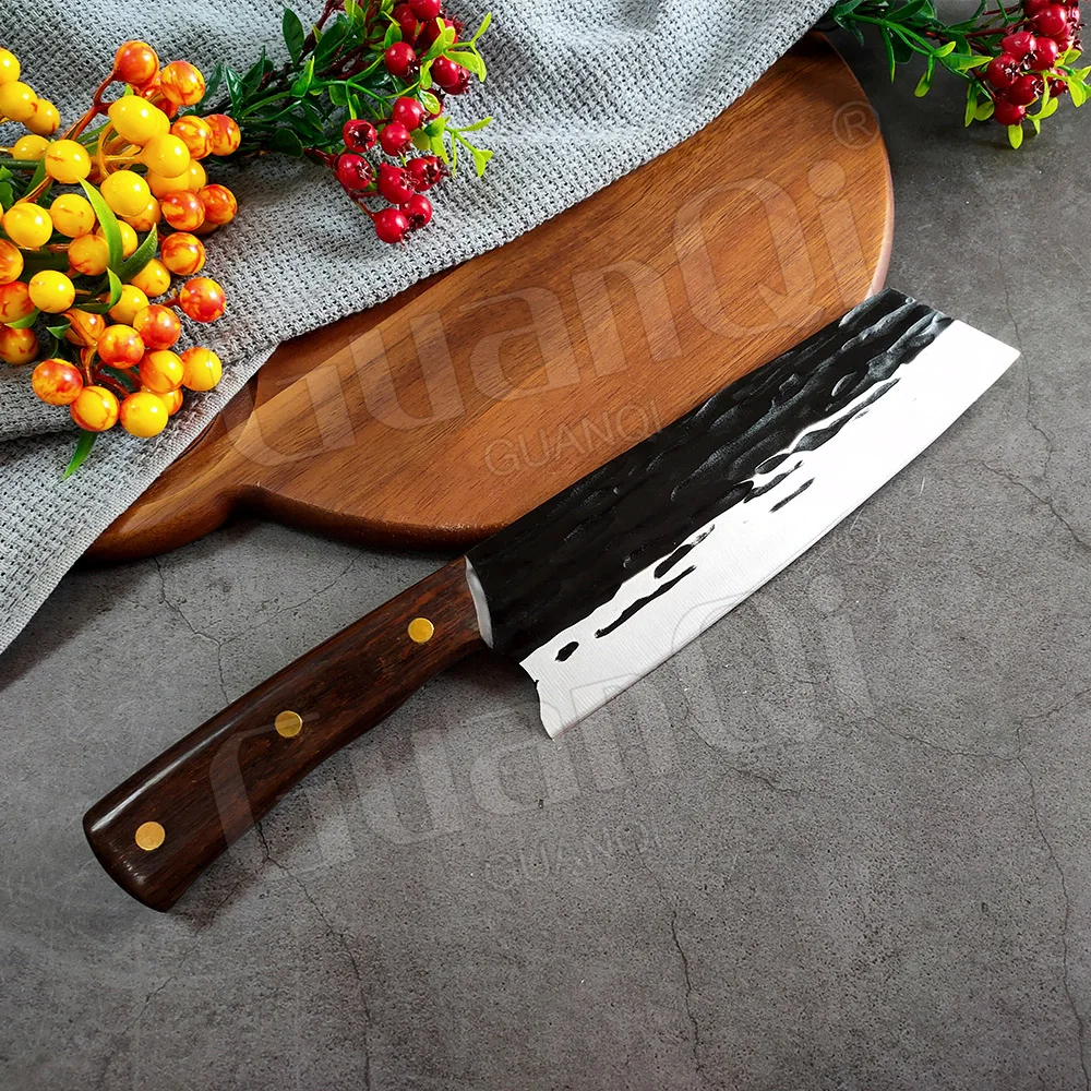 Stainless Steel Kitchen Cleaver Knives Cutting Meat Vegetable Slicing Chef Knife Sharp Forged Cooking | Дом и сад