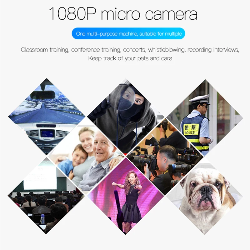 Wireless Mini Camera 1080P HD Night Vision Home Security Surveillance Motion Detection Remote Monitor Alarm Push | Безопасность и