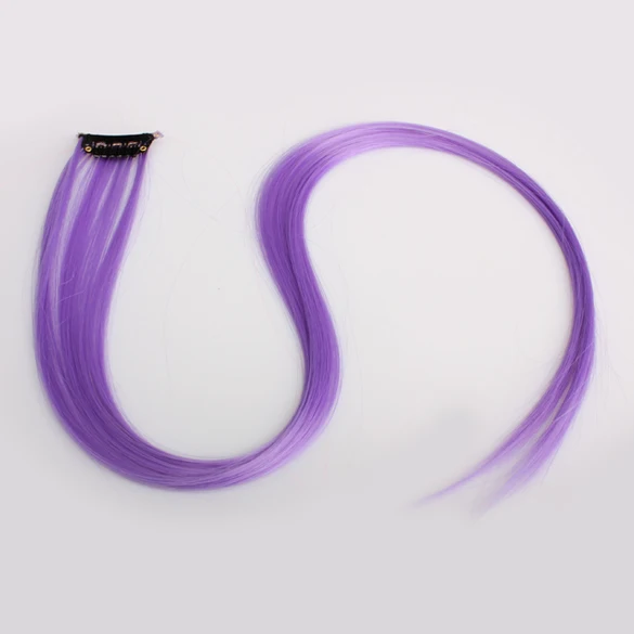 Цветные Синтетические Искусственные монолитные Омбре искусственные фиолетовые