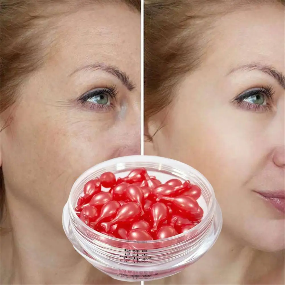 

40 шт./бутылка, капсулы для лица с экстрактом икры