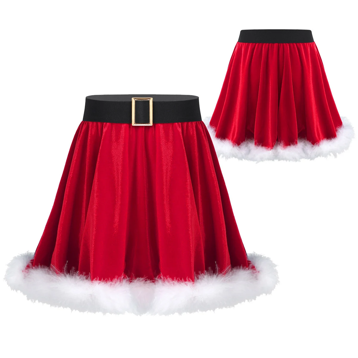 

Girls Children Santa Christmas Show Tutu Skirt Costume Mrs Claus Dance Fancy Dress for theme party Clothing Kids Skirts
