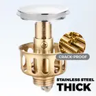 Выдвижной фильтр для раковины, медная корзина с отскоком сердечника, сток для душа в полу, фотоловушка для волос, аксессуары для смесителя раковины