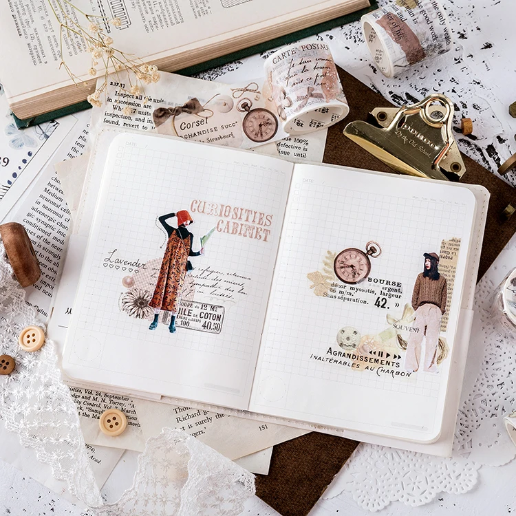 Винтажная японская канцелярская клейкая лента для скрапбукинга маскировки