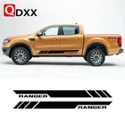 Для пикапа Ford Ranger, наклейка на багажник автомобиля, дверь, боковую юбку, декор кузова автомобиля, виниловые наклейки, стильные полосы для внедорожника, аксессуары