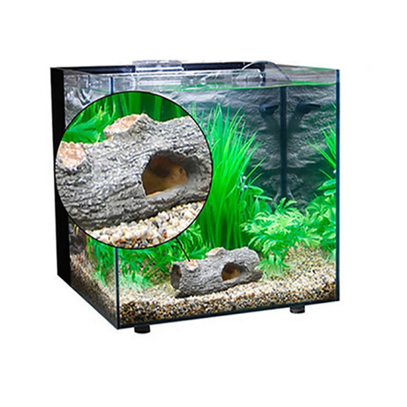 Смола Имитация дерева аквариумный Декор рыбы игровой дом для украшение