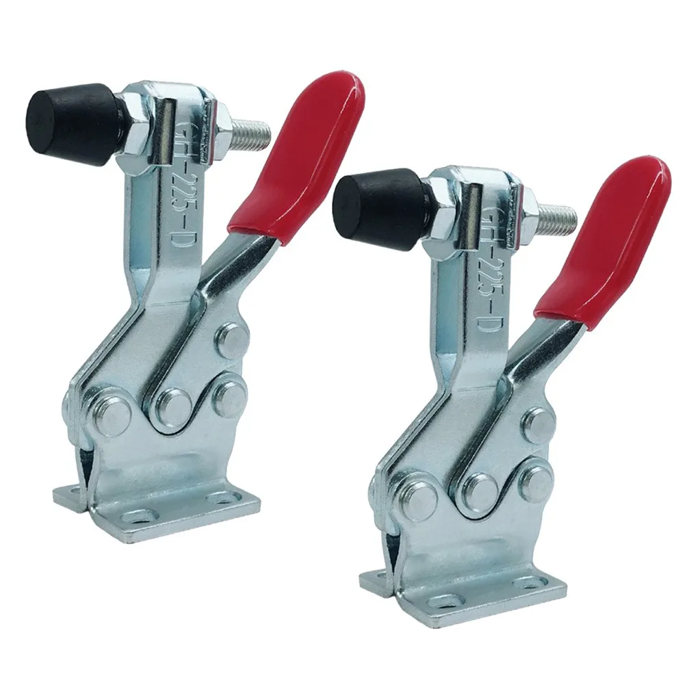 

2pcs GH-225D Toggle Clamps 227Kg/500Lbs Holding Capacity Rod Arm Welding Machine Toggle Clamp Quick-Release Toggle Clamps