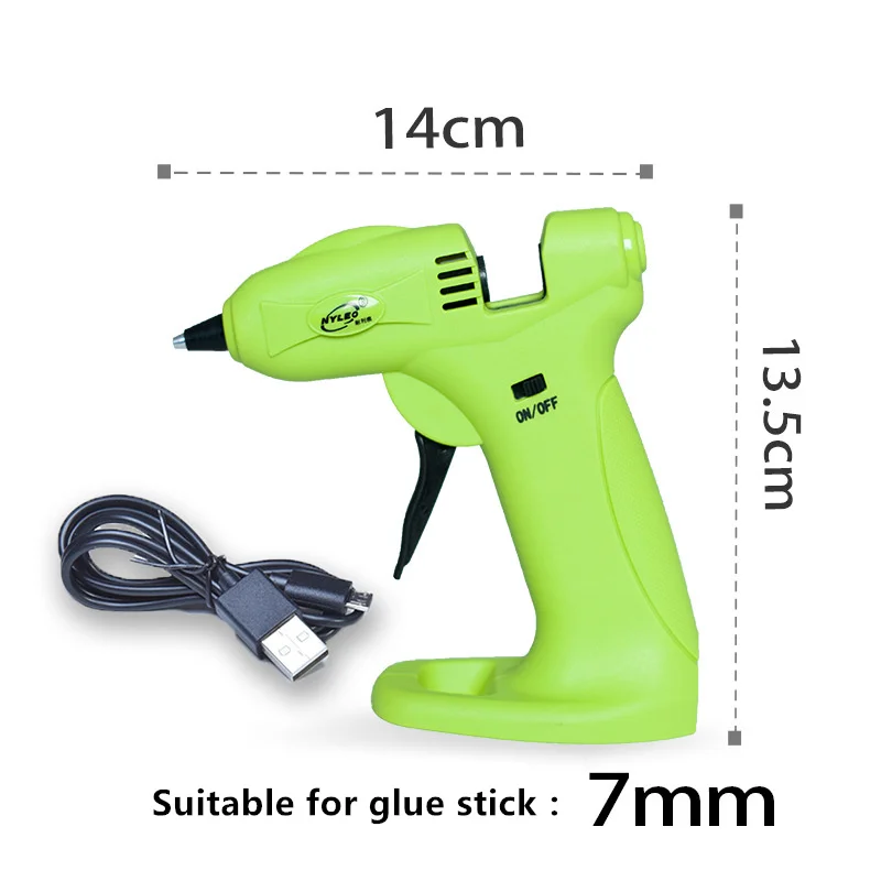

Mini Hot Melt Glue Gun NL218-8W Weak Voltage 3.7V Lithium Battery Glue Gun