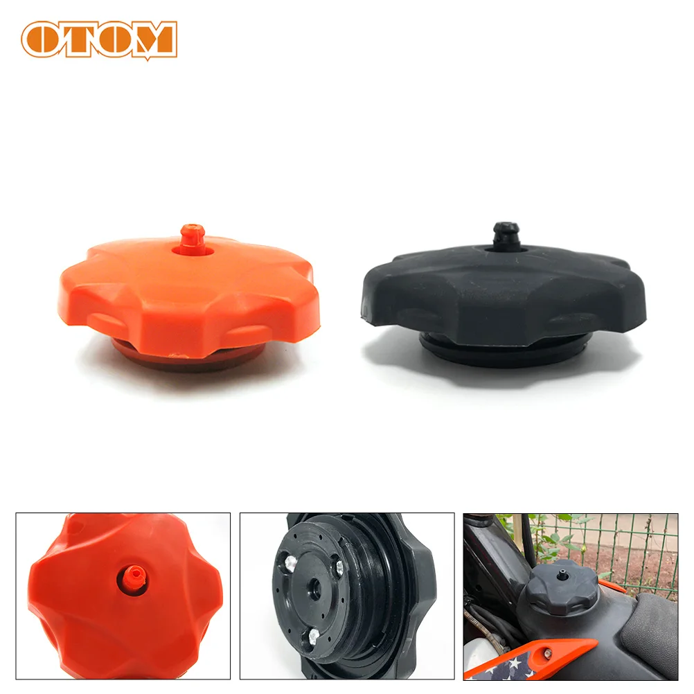 Крышка для бака мотоцикла OTOM оранжевая пластиковая крышка наполнителя