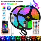 Светодиодная лента RGB 5050 2825 Wifi Bluetooth ИК-пульт дистанционного управления светодиодная Диодная лента 12 в светильник музыка умная неоновая лента для украшения дома и спальни