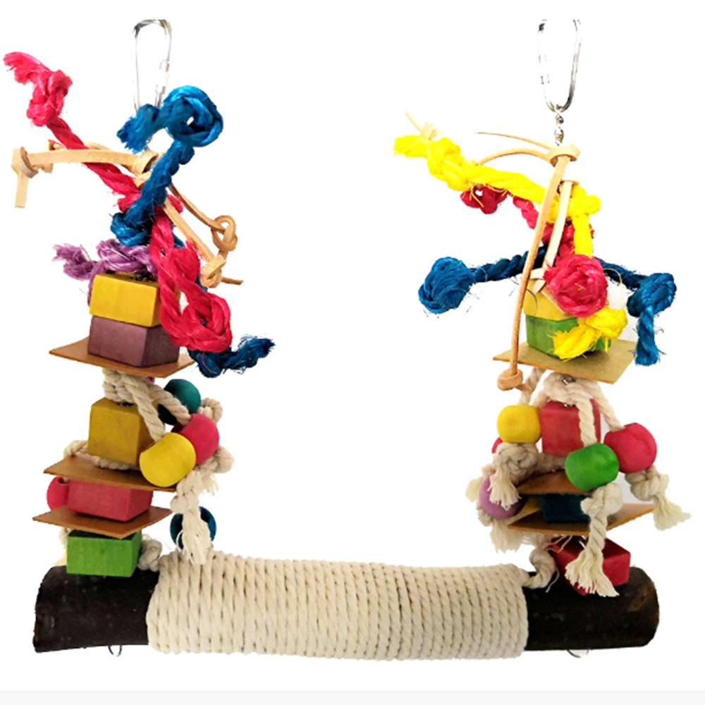 Жевательный попугай подвесная клетка для домашних животных искусственная кожа