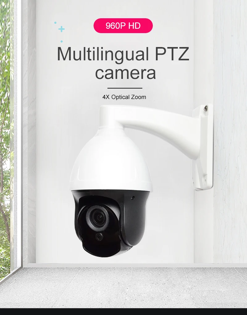 MoGood многоязычная версия 1.3MP IP камера мини PTZ камера 2,8 мм-12 мм 4X Zoom IR 15 м POE поддержка HIK/ONVIF протокол IP66