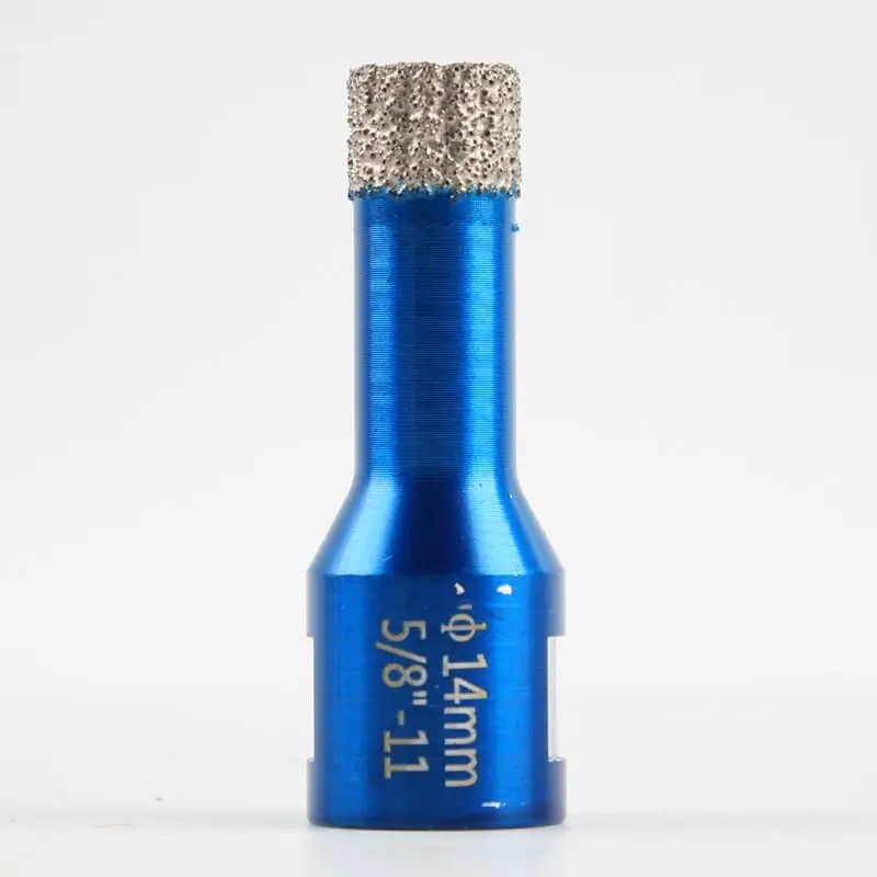 14mm 5 8-11US Raizi 1 шт. Вакуумные Паяные Алмазные коронки для плитки Гранит камень 6-14 мм Алмазное покрытие отверстие пилы инструменты - Цвет: 14mm 5 8-11US