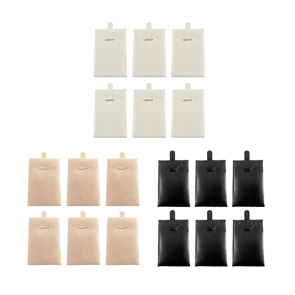 

6Pcs Pendant Necklace Hanging Display Cards Tags Jewelry Storage Accessory