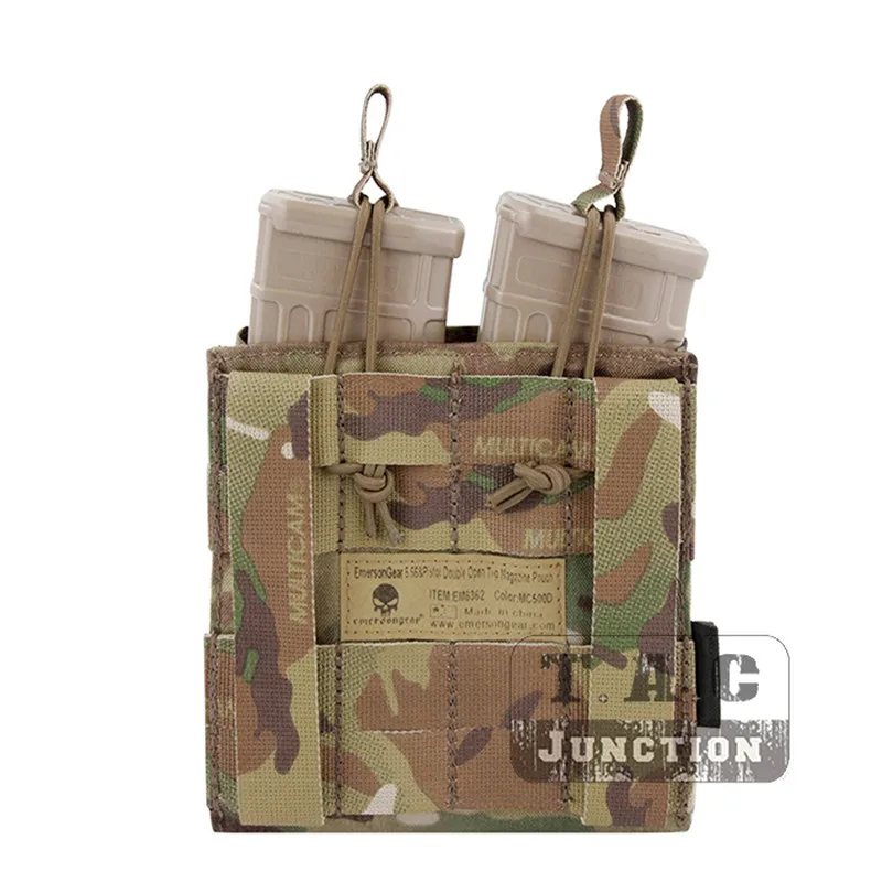 Emerson Тактический 5,56& пистолет модульный подсумок EmersonGear двойной открытый MOLLE/PALS Военная стрельба Mag Чехол кобура