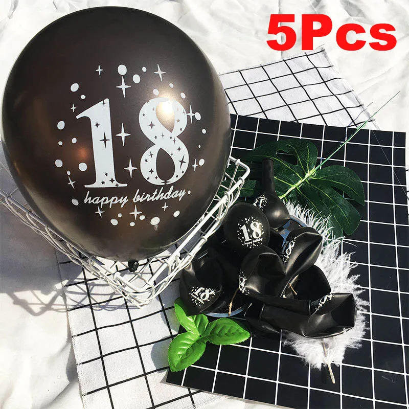 18 праздничные гелиевые шары на день рождения лет украшения для дня взрослых