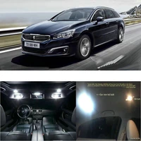 led interior car lights for peugeot 508 sw room dome map reading foot door lamp error free 10pc