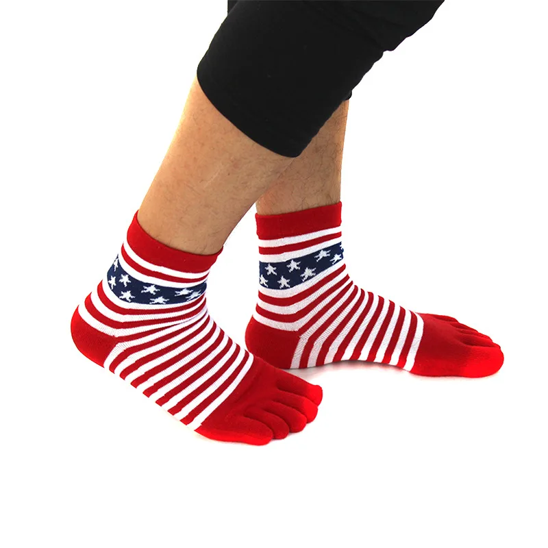 Мужские носки с 5 носками Нескользящие силиконовые спортивные для фитнеса пятью