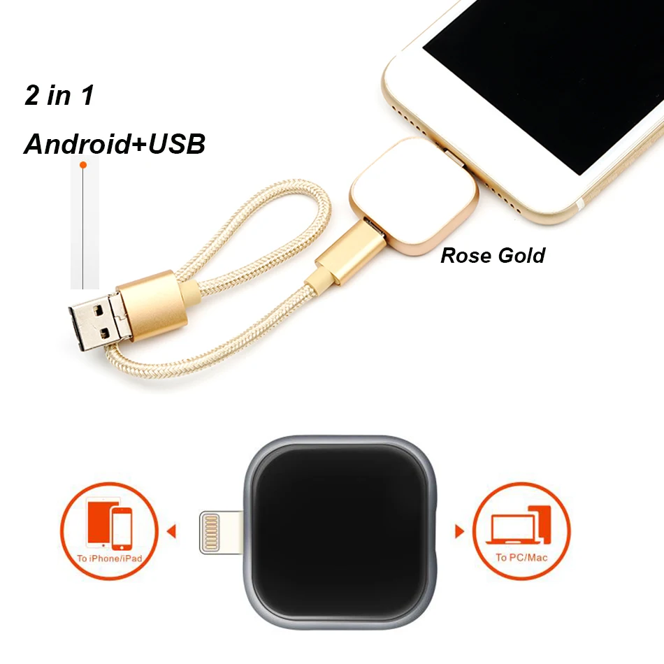 Supersonic металлический OTG Usb флеш-накопитель 32 Гб 128 ГБ 256 ГБ Флешка внешний накопитель для iphone X 8 7 Plus 6 6s Plus 5S ipad Macbook