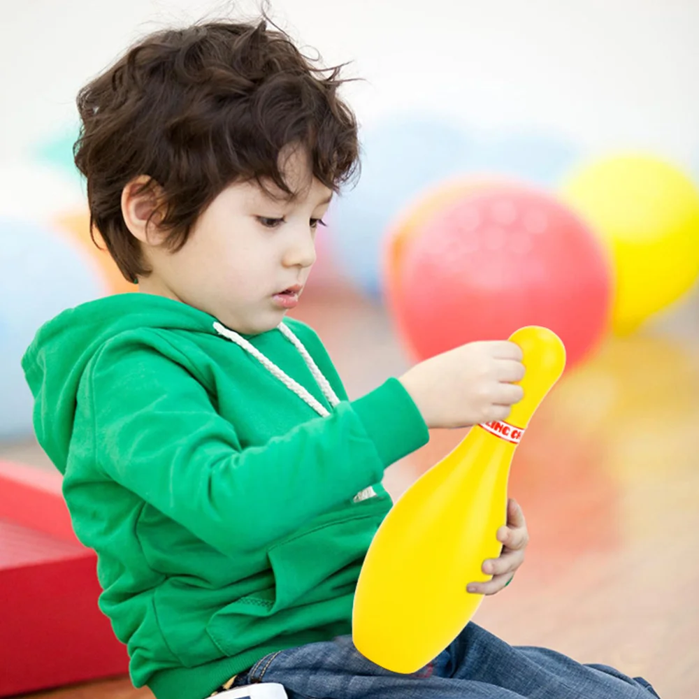 

1 Set Kids Bowling Toys Gutterball Educational Funny Bowling Toys for Children Toddlers (Random Color)