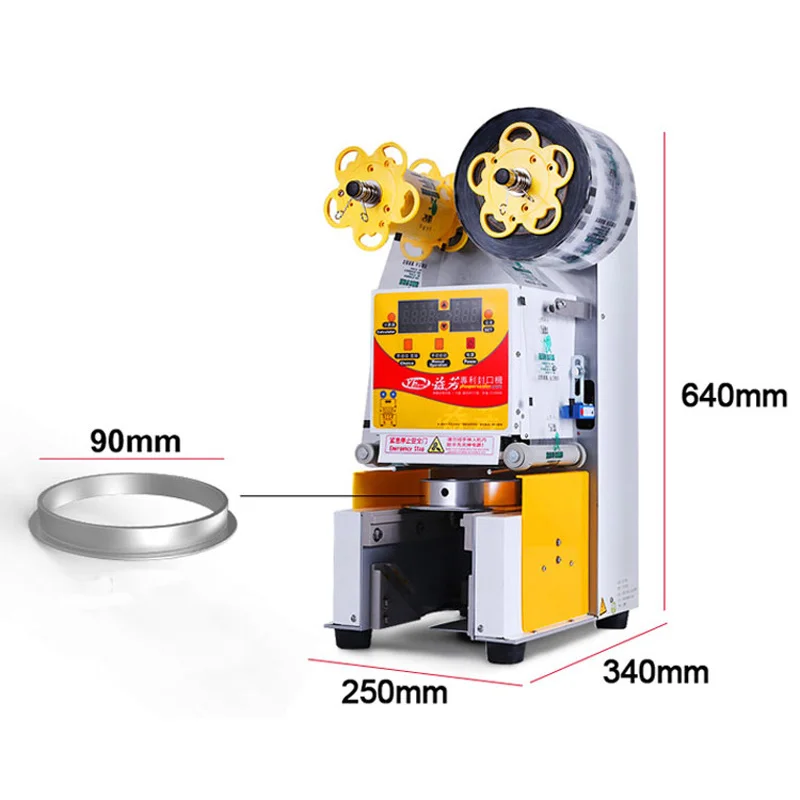 

Оборудование для Пузырькового чая, полностью автоматическая машина для запечатывания стаканчиков, машина для запечатывания пластиковых с...
