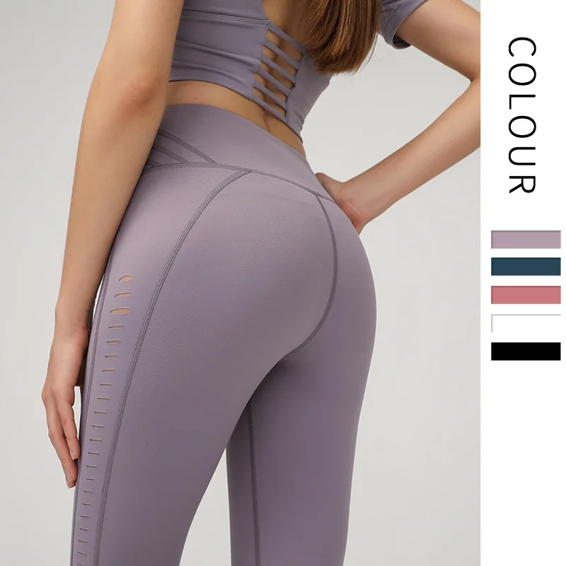 

Oyoo Tummy Control White Sport Leggings High Waisted Yoga Pants Nylon Flex Sport Pants Women Non See Through Athletic Legging