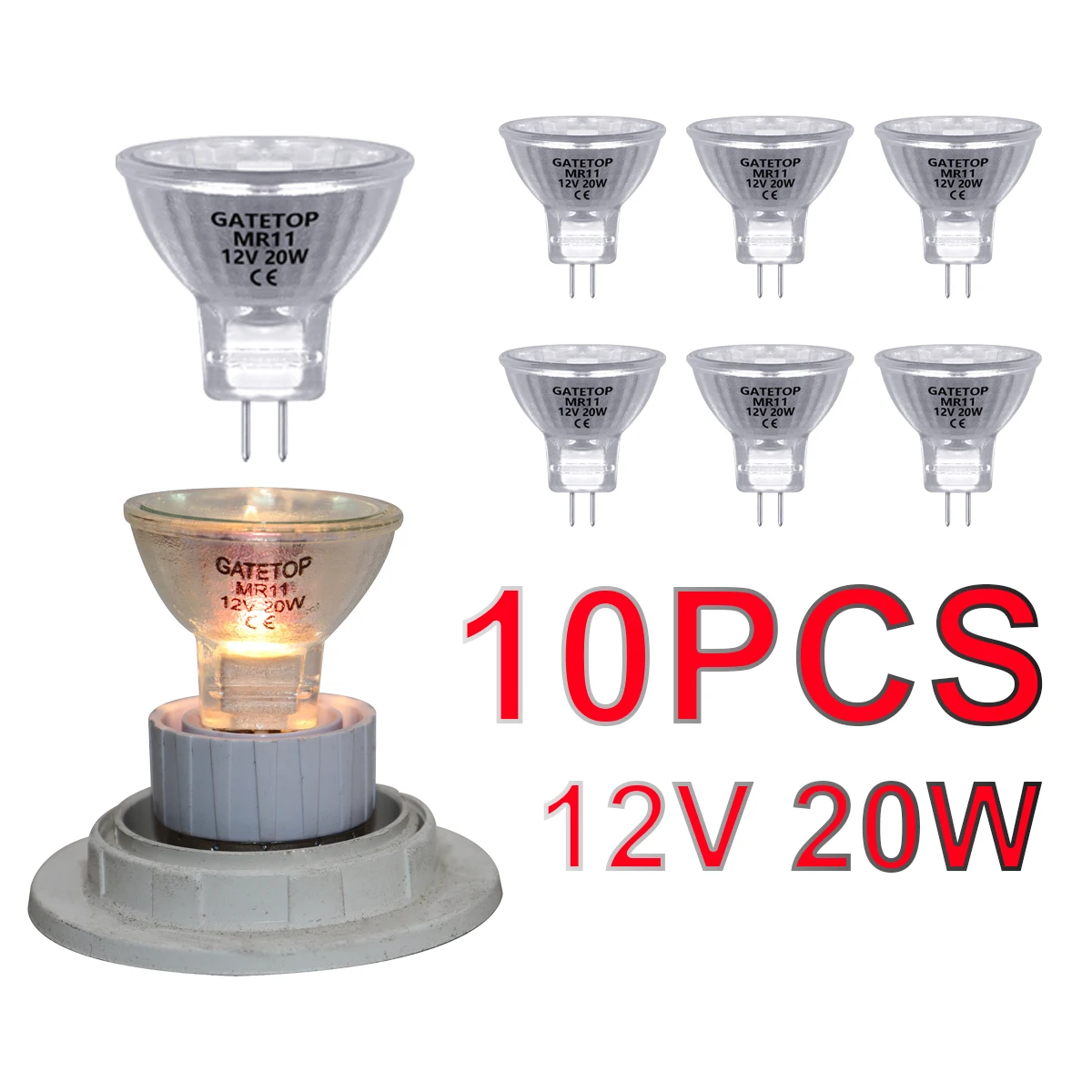 Точечный светильник галогенная лампа Mr11 20 Вт 12 В с регулируемой яркостью