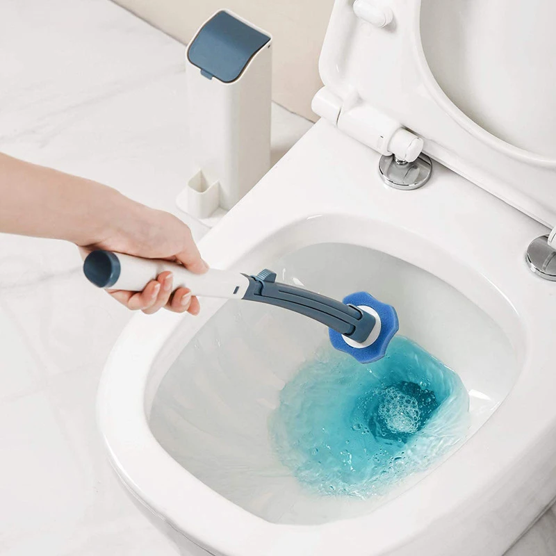 

Disposable Cleaning Toilet Brush Long Handle Replaceable Brush Head Household Bathroom Accessories Closestool WC Cleaner Tools