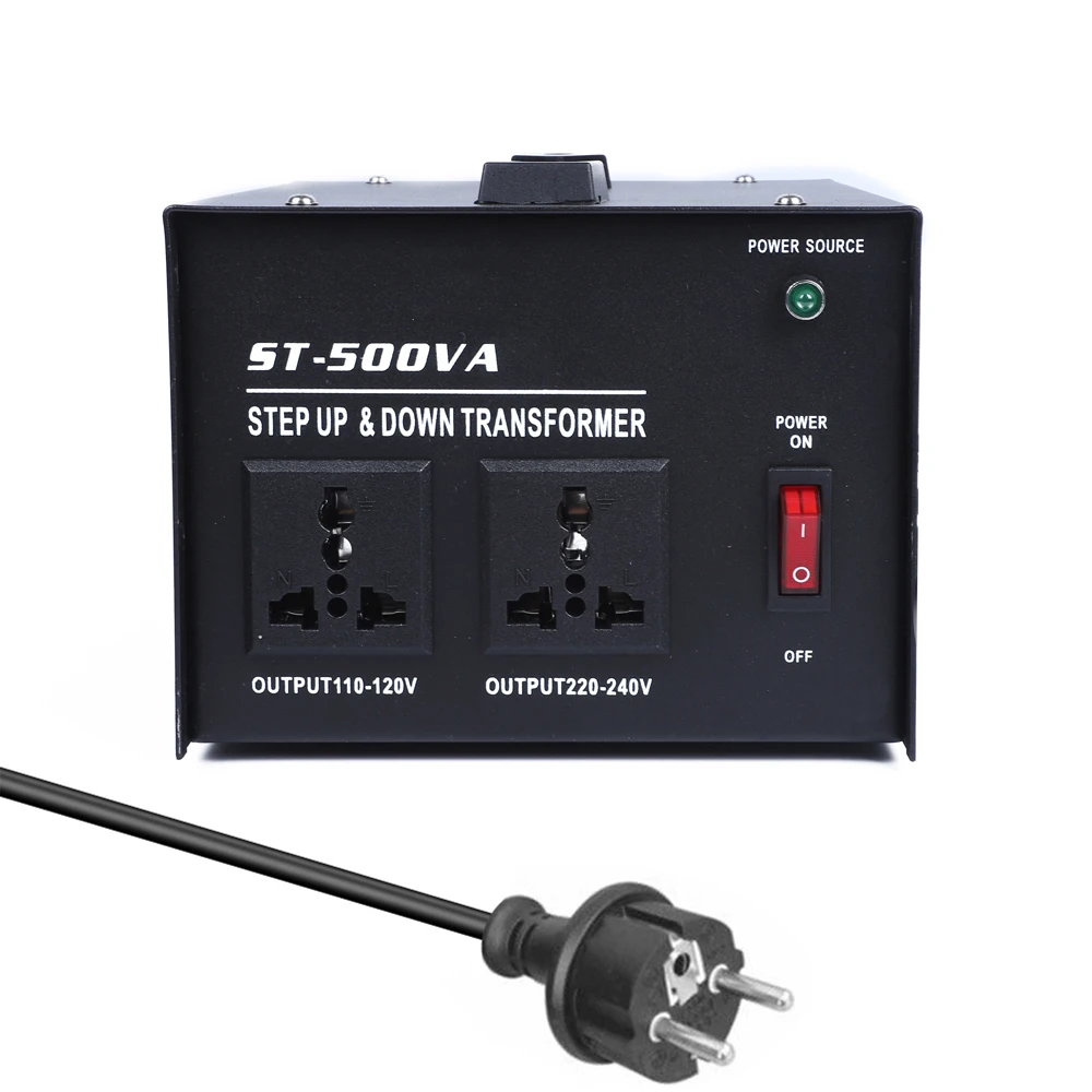 500 Вт 100 В-220 в интеллектуальный эффективный понижающий трансформатор бытовой