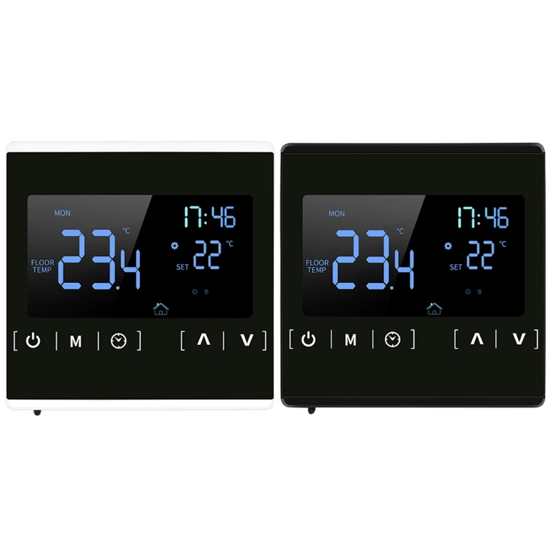 

AC85~250V Touch Screen Electric Heating Room Thermostat Temperature Controller Thermoregulator 16A Floor Heating