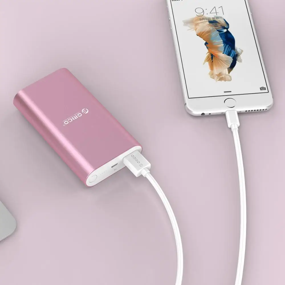 Внешний аккумулятор ORICO на 10000 мА · ч с поддержкой быстрой зарядки|power bank|universal portable