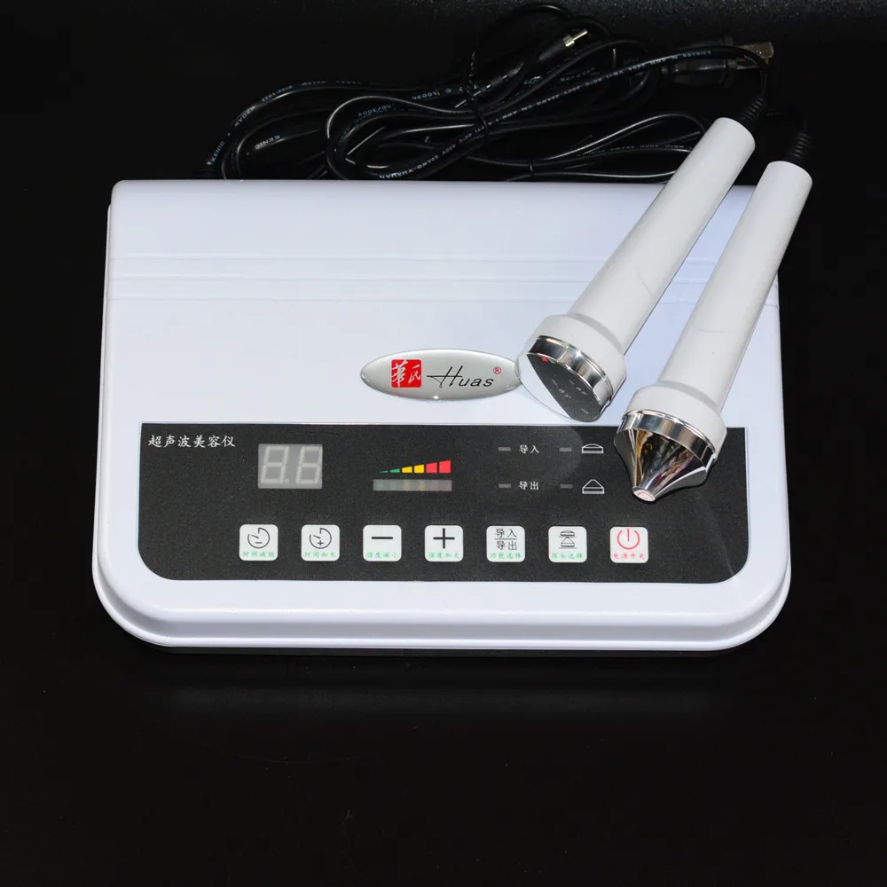 

Double-head Ultrasonic Beauty Instrument For Face Eye Facial Cleanser Blackhead Machine Freckles Pigment Spots Wrinkle Removal