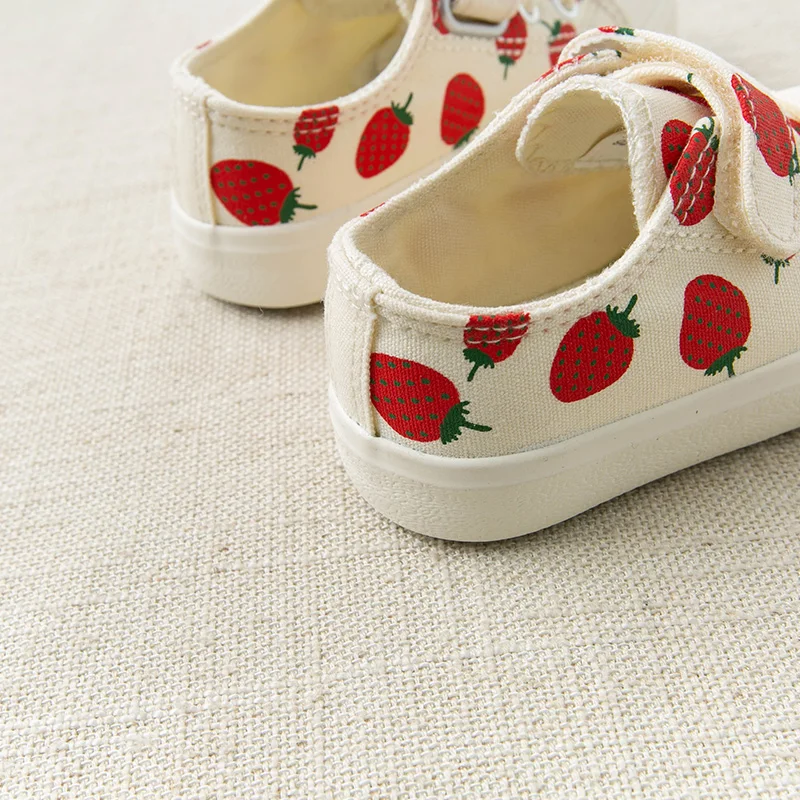 DB12876 Dave Bella детская Весенняя парусиновая обувь для девочек повседневная с принтом