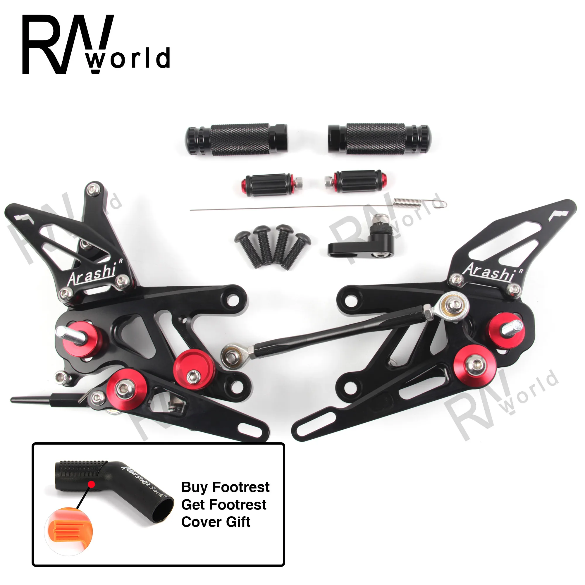 CNC сплав регулируемый мотоцикл подножки Rearset задний подножек для APRILIA RSV4 фабрика