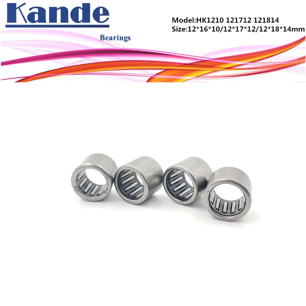HK1210 HK121712 HK121812 HK121814 Needle Bearings Needle Roller Bearing 12x16x10 12x17x12 12x18x12 12x18x14 KANDE BEARING