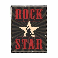 rock star music poster wall art hanging painting heavy metal art works banner flag flip chart wall stickers tapestry home decor