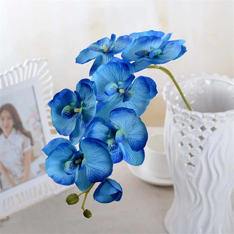 3 шт реалистичные искусственные орхидеи цветы фаленопсиса шелковые бабочки DIY