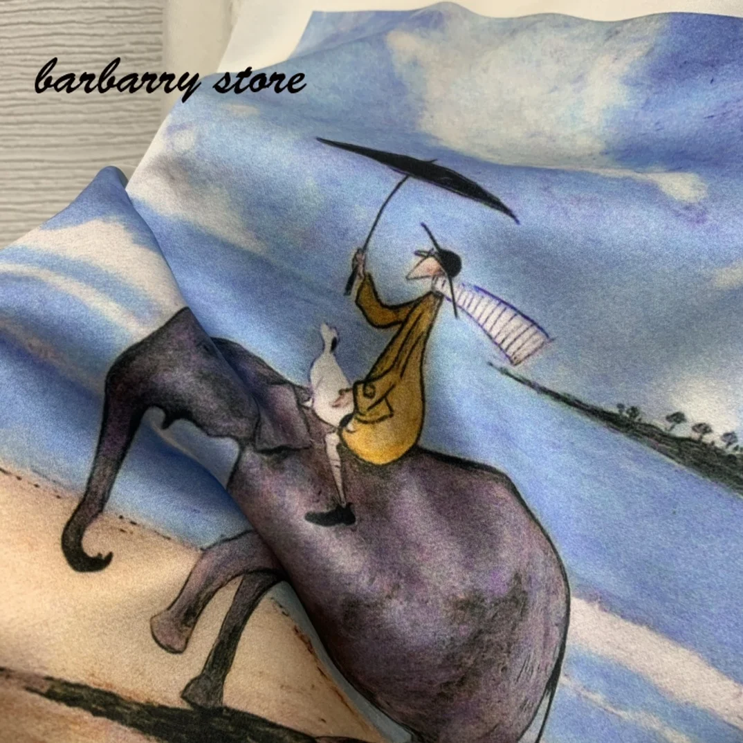 

2021 luxury design riding elephant pattern printing fashion women's short sleeve top temperament slim versatile graphic T-shirt