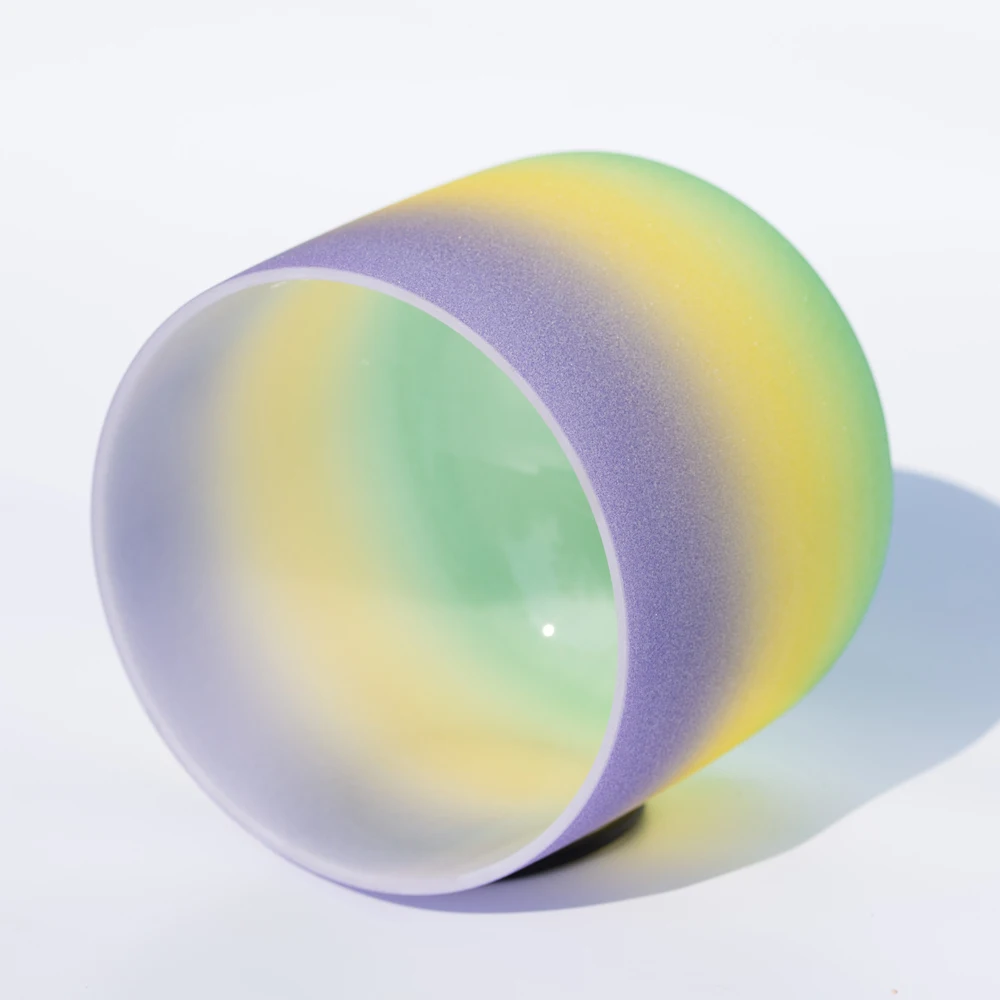 440 Гц 432 10 дюймов B Note Радужная корона чакра Кварцевый Поющая чаша Медитация | Спорт